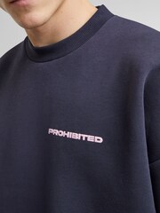 Prohibited Grey 10119 Crew Neck Sweatshirt - Image 5 of 6