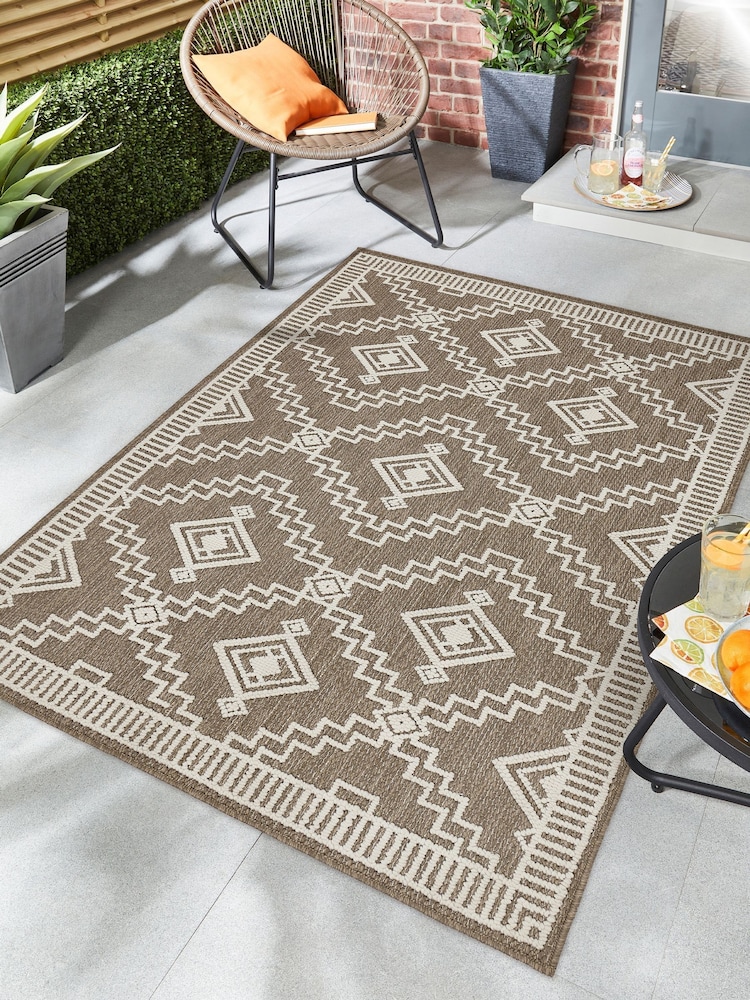 Origin Rug Collection. Coffee Atlas Diamond Rug - Image 1 of 6