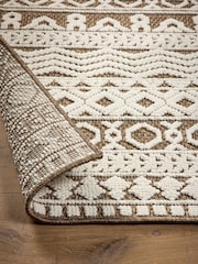 Origin Rug Collection. Coffee Atlas Graphic Print Rug - Image 3 of 6