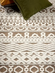 Origin Rug Collection. Coffee Atlas Graphic Print Rug - Image 5 of 6