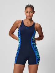 Speedo Blue Hyperboom Splice Muscleback Legsuit - Image 1 of 5