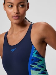 Speedo Blue Hyperboom Splice Muscleback Legsuit - Image 3 of 5