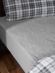 Catherine Lansfield Grey Thermal Sherpa Underblanket Under Fitted Sheet - Image 1 of 2