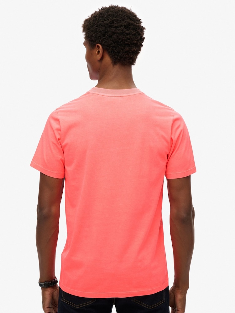 Superdry Pink Relaxed Vintage Logo Neon T-Shirt - Image 2 of 5