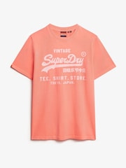 Superdry Pink Relaxed Vintage Logo Neon T-Shirt - Image 5 of 5