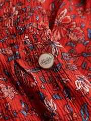 Superdry Red Print Maxi Skirt - Image 7 of 7