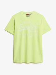 Superdry Yellow Relaxed Vintage Logo Neon T-Shirt - Image 5 of 5