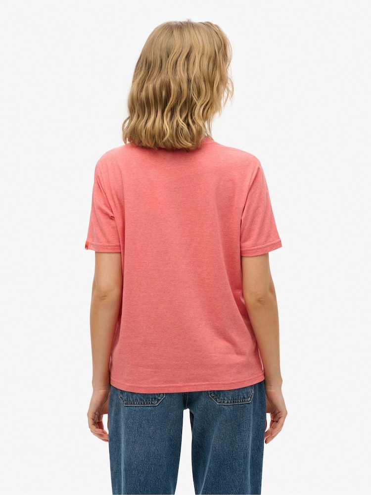 Superdry Pink Relaxed Outdoor Stripe T-Shirt - Image 2 of 6