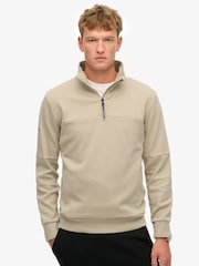 Blusa de moletom Superdry Tech Loose com zíper e meio - Imagem 1 de 5