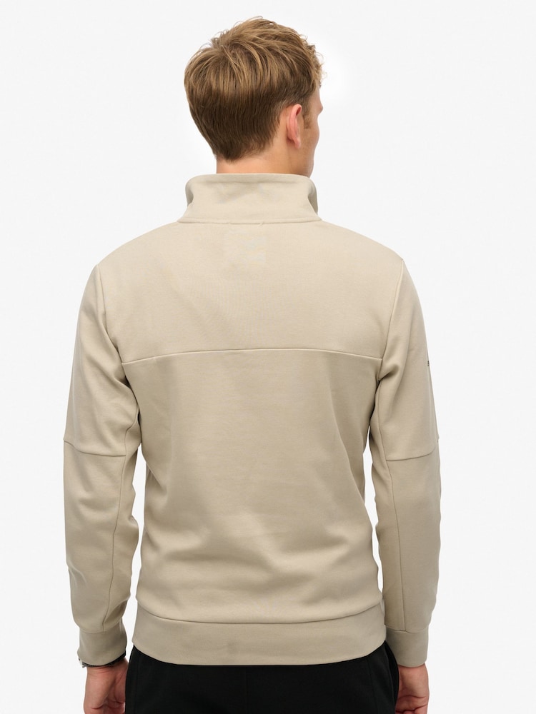 Blusa de moletom Superdry Tech Loose com zíper e meio - Imagem 2 de 5