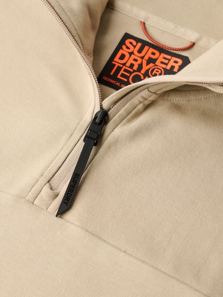 Blusa de moletom Superdry Tech Loose com zíper e meio - Imagem 5 de 5