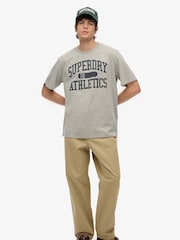 Superdry Grey Athletic Essential T-Shirt - Image 4 of 4