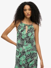 Superdry Green Beach Cami Maxi Dress - Image 1 of 5