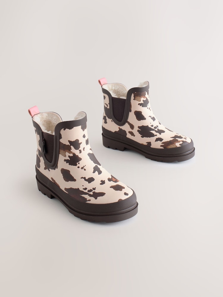 Cow Print Chelsea Wellies - Image 1 of 5
