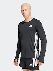 adidas Black Adizero Running Long Sleeve T-Shirt - Image 1 of 5