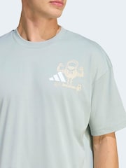 adidas Green M Fun Training T-Shirt - Image 5 of 7