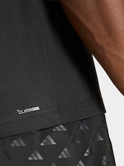 adidas Black Short Sleeve Training Vest - Image 4 of 6