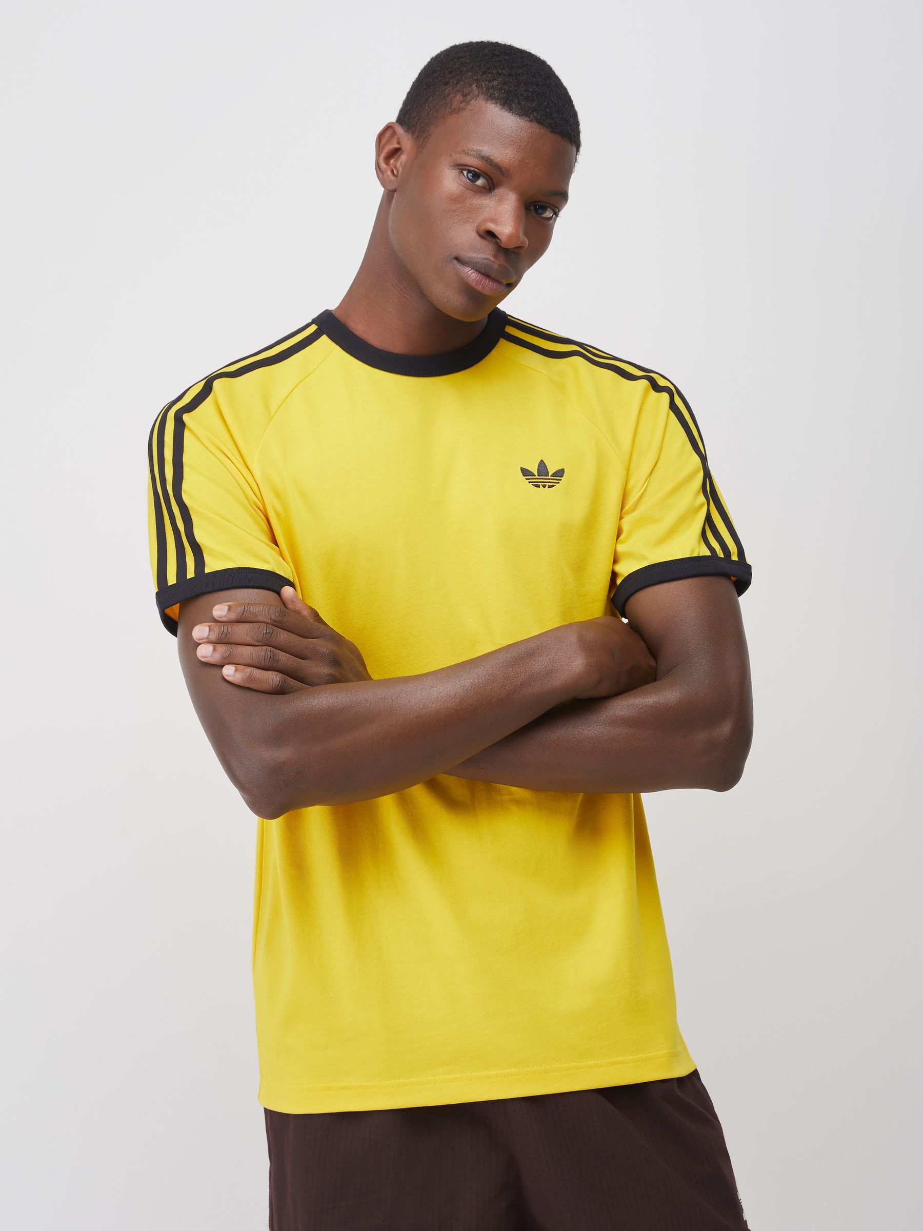 Buy adidas Originals Yellow 3-Stripes T-Shirt from Next USA