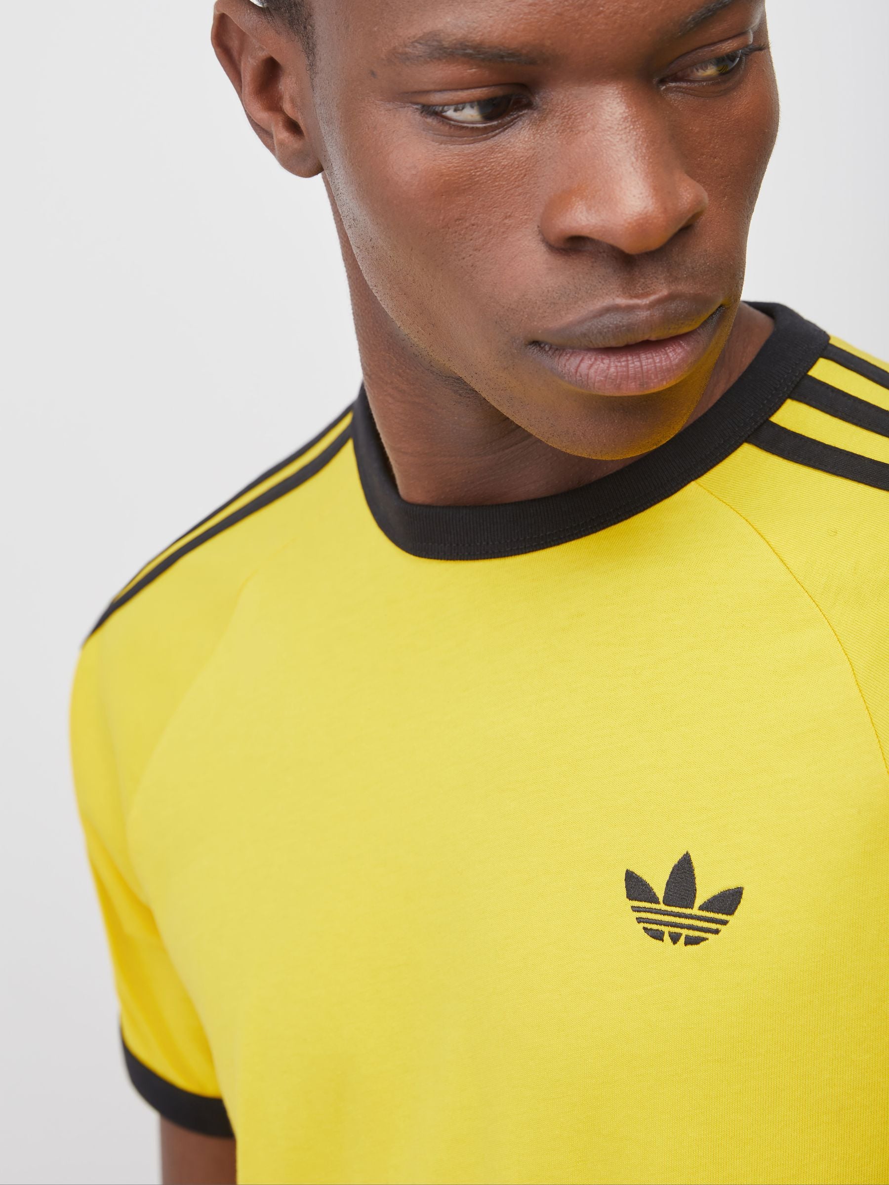 Buy adidas Originals Yellow 3-Stripes T-Shirt from Next USA