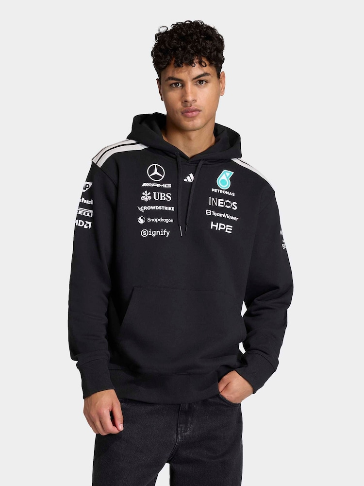 adidas Black Mercedes - Amg Petronas Formula 1 Team Driver Hood Hoodie - Image 1 of 6