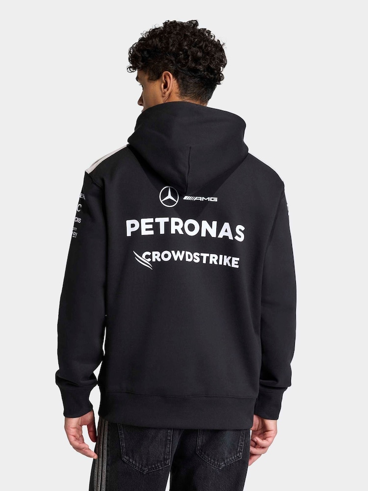adidas Black Mercedes - Amg Petronas Formula 1 Team Driver Hood Hoodie - Image 2 of 6