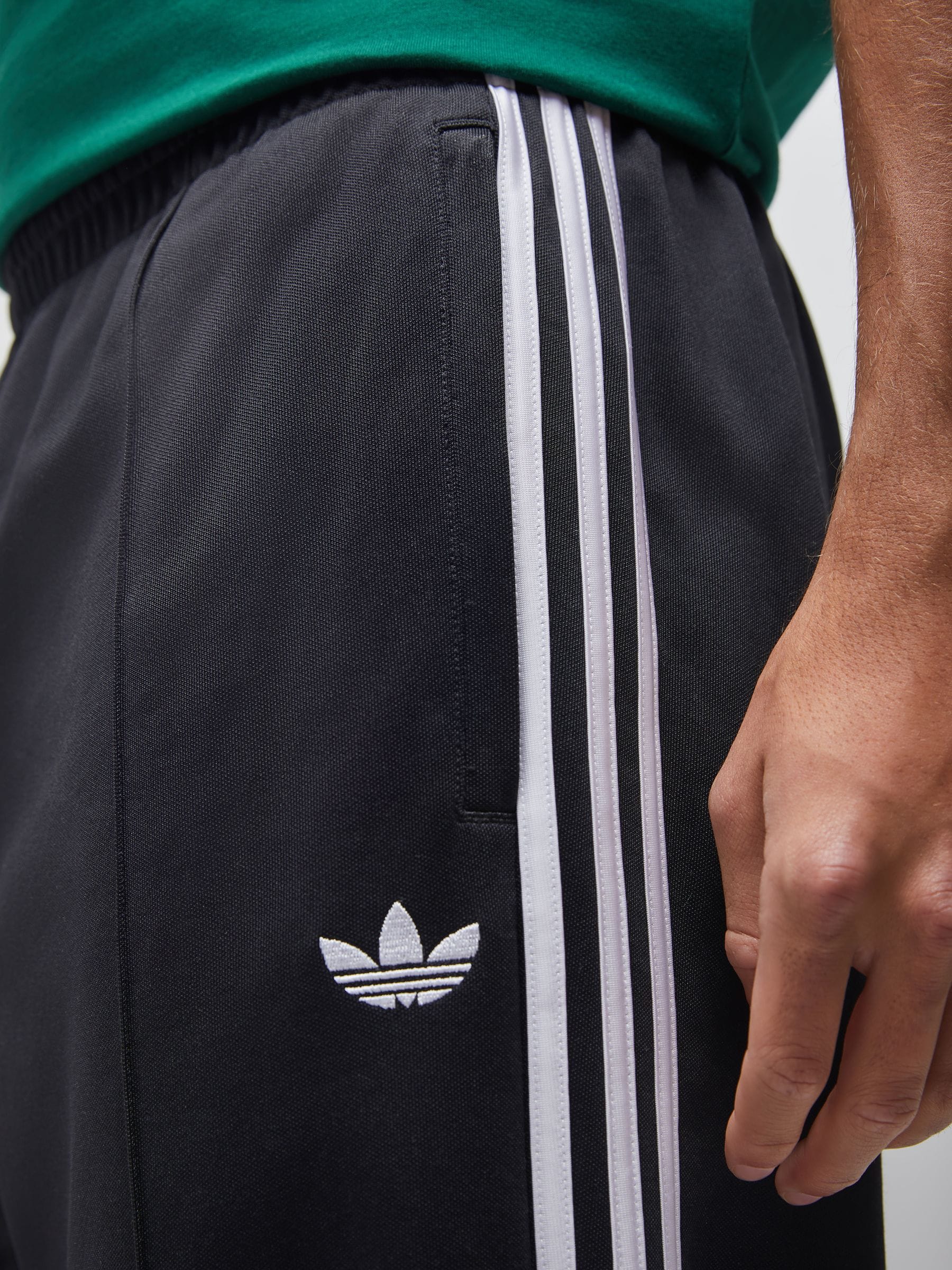 Buy adidas Originals Black Baggy Track Joggers from Next USA