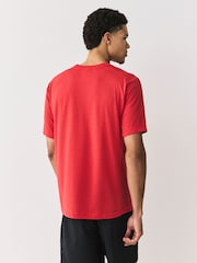 adidas Red Workout Essentials Feelready T-Shirt - Image 4 of 6
