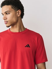 adidas Red Workout Essentials Feelready T-Shirt - Image 5 of 6