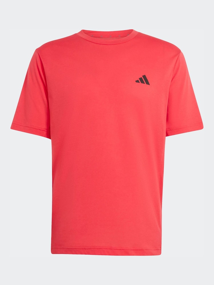 adidas Red Workout Essentials Feelready T-Shirt - Image 6 of 6