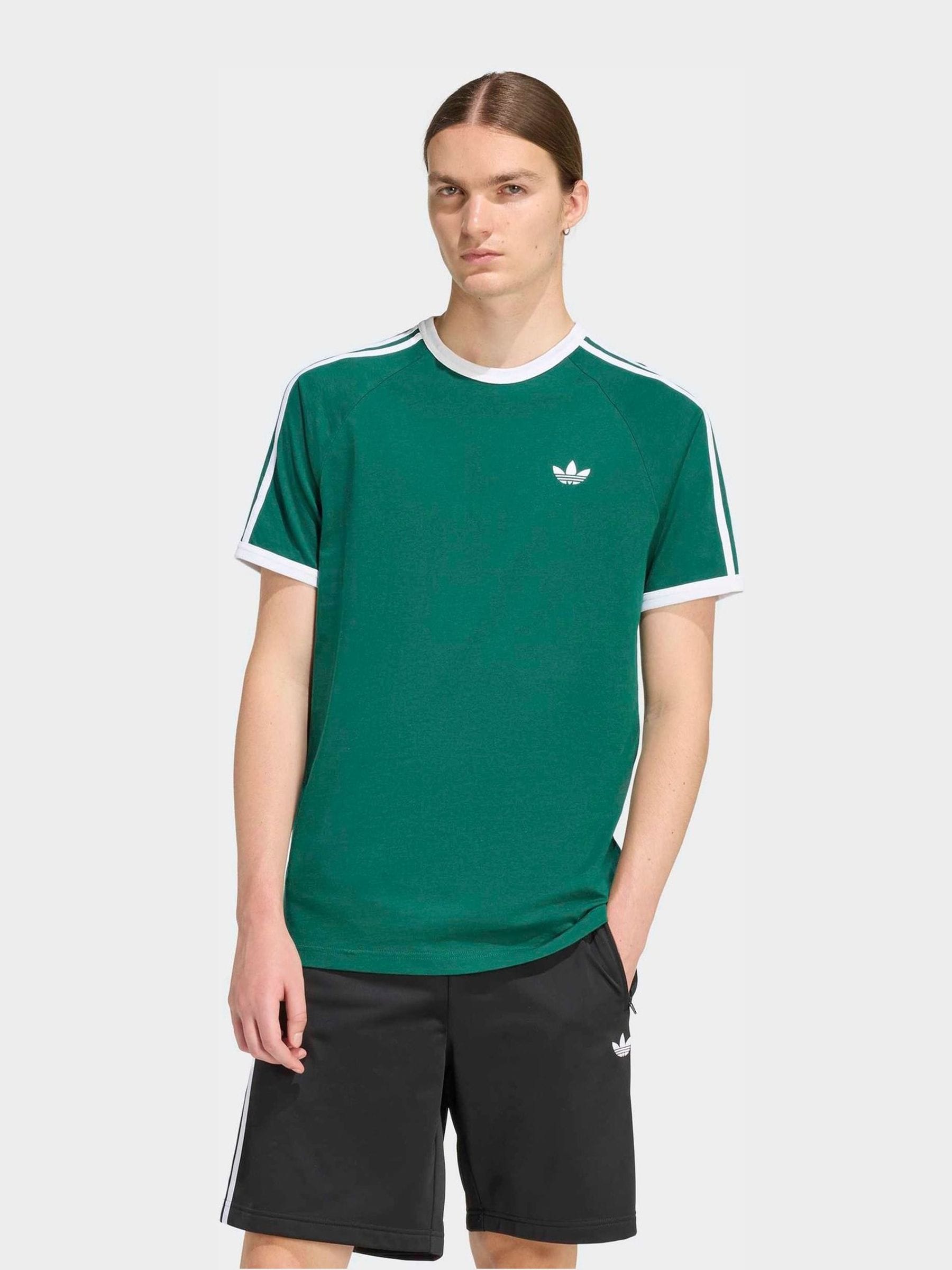 Next：日本 グリーン - adidas Originals 3-ストライプ Tシャツ from