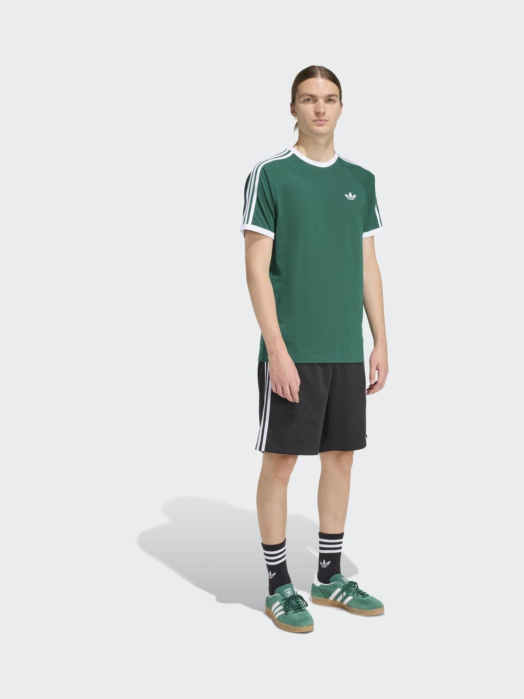 Buy adidas Originals Green 3-Stripes T-Shirt from Next USA