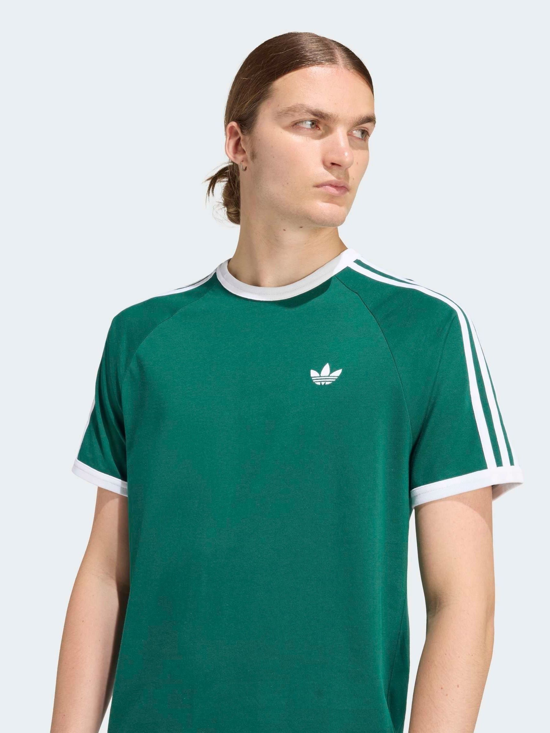 Next：日本 グリーン - adidas Originals 3-ストライプ Tシャツ from
