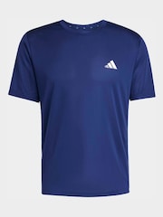 Azul - Camiseta deportiva con 3 rayas de adidas - Imagen 6 de 6