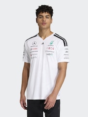 adidas White Mercedes - Amg Petronas Formula 1 Team Driver Jersey T-Shirt - Image 1 of 7