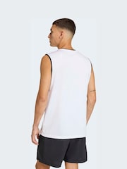 adidas White Entrada26 Sleeveless Jersey - Image 2 of 6