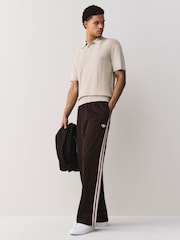 adidas Originals Brown Baggy Track Joggers - Image 2 of 6