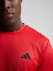 adidas Red Workout Essentials Base T-Shirt - Image 4 of 4