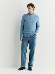 NN.07 Blue Lee Long Sleeve Textured Jumper - Image 2 of 6