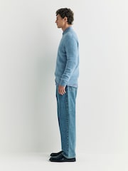 NN.07 Blue Lee Long Sleeve Textured Jumper - Image 3 of 6