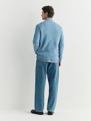 NN.07 Blue Lee Long Sleeve Textured Jumper - Image 4 of 6