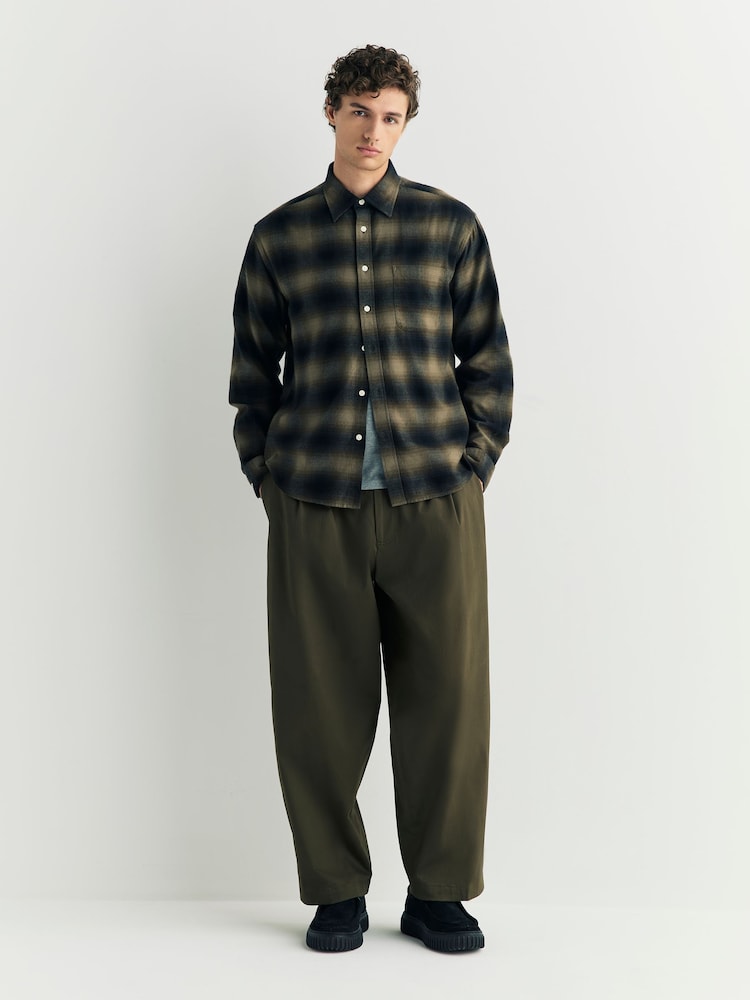 NN.07 Green Check Deon Long Sleeve Check Shirt - Image 2 of 6 NN.07 Green Check Deon Long Sleeve Check Shirt - Image 2 of 6