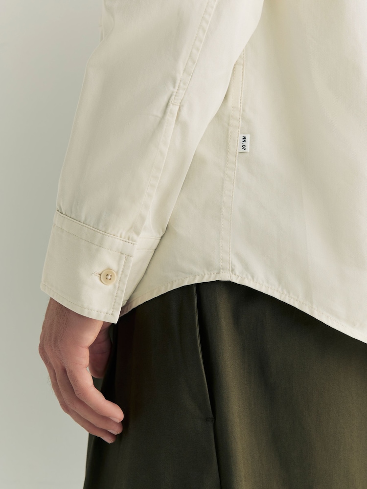 NN.07 Natural Freddy Long Sleeve Shirt - Image 6 of 6 NN.07 Natural Freddy Long Sleeve Shirt - Image 6 of 6