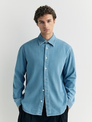 NN.07 Blue Casper Denim Overshirt - Image 1 of 6