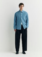 NN.07 Blue Casper Denim Overshirt - Image 5 of 6