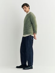 NN.07 Green Lee Long Sleeve Textured Jumper - Image 3 of 4