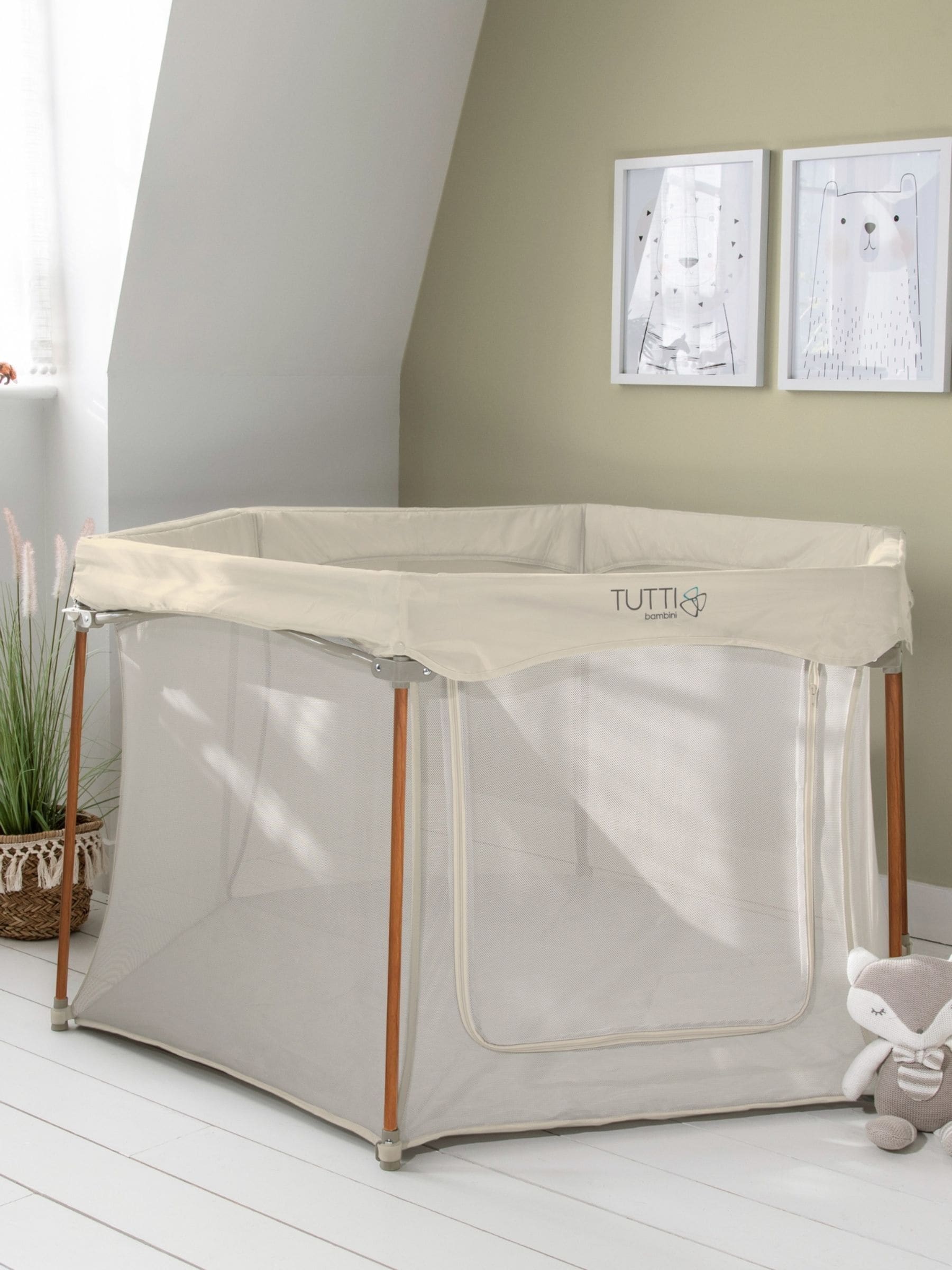 Tutti Bambini Unisex Ecru Hexa Playpen - Image 1