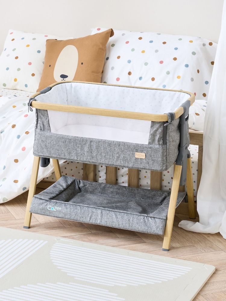 Tutti Bambini Oak Charcoal CoZee Mini Me Dolls Play Crib - Image 1 of 5