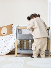 Tutti Bambini Oak Charcoal CoZee Mini Me Dolls Play Crib - Image 4 of 5