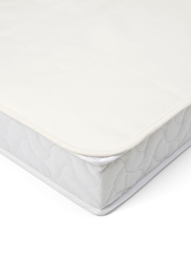 Tutti Bambini White Cot Bed Waterproof Cotton Mattress Protector - Image 3 of 3 Tutti Bambini White Cot Bed Waterproof Cotton Mattress Protector - Image 3 of 3