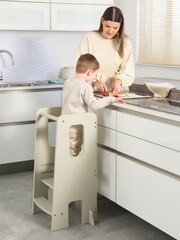 Tutti Bambini Mushroom Helping Hands Montessori Toddler Learning Tower High Chair - Image 1 of 6